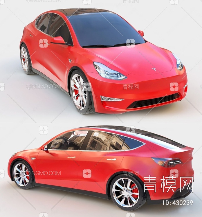 特斯拉汽车3D模型下载【ID:430239】