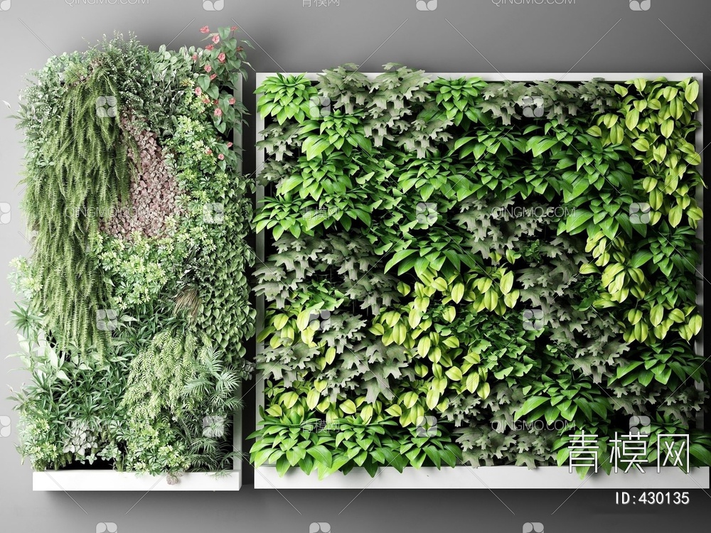 植物墙3D模型下载【ID:430135】