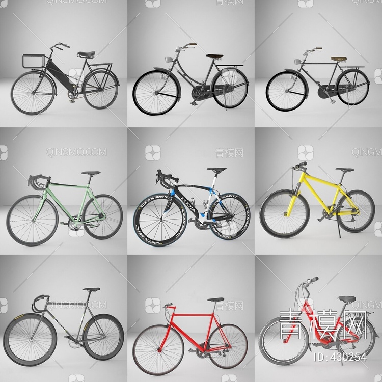自行车3D模型下载【ID:430254】