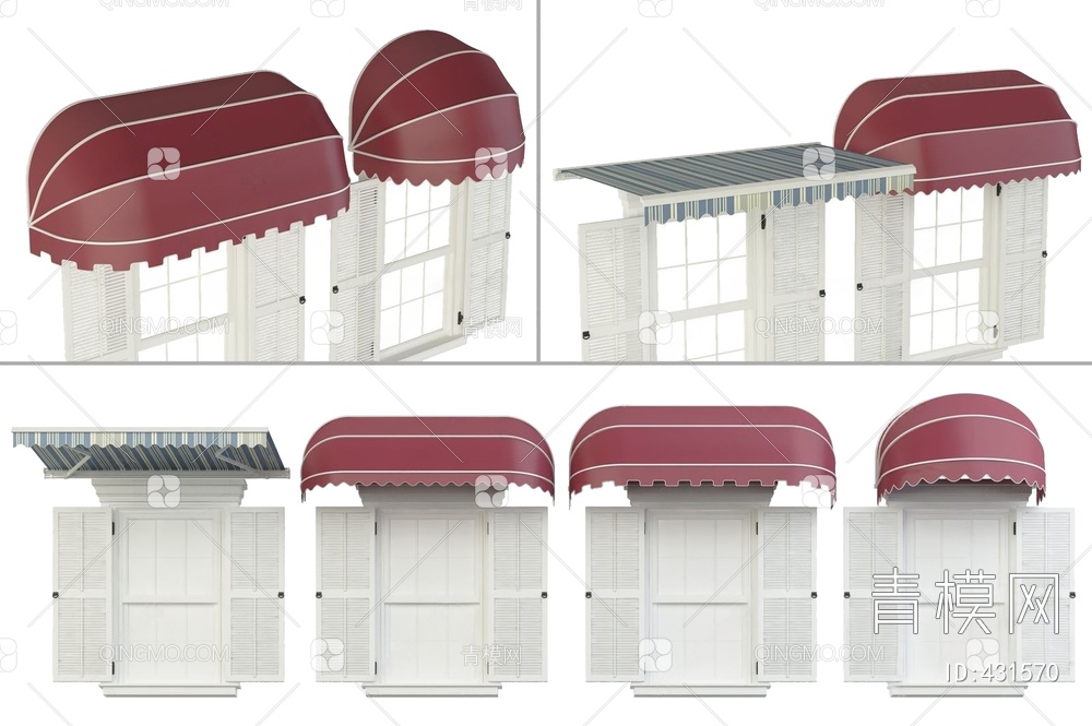 窗户遮阳棚3D模型下载【ID:431570】