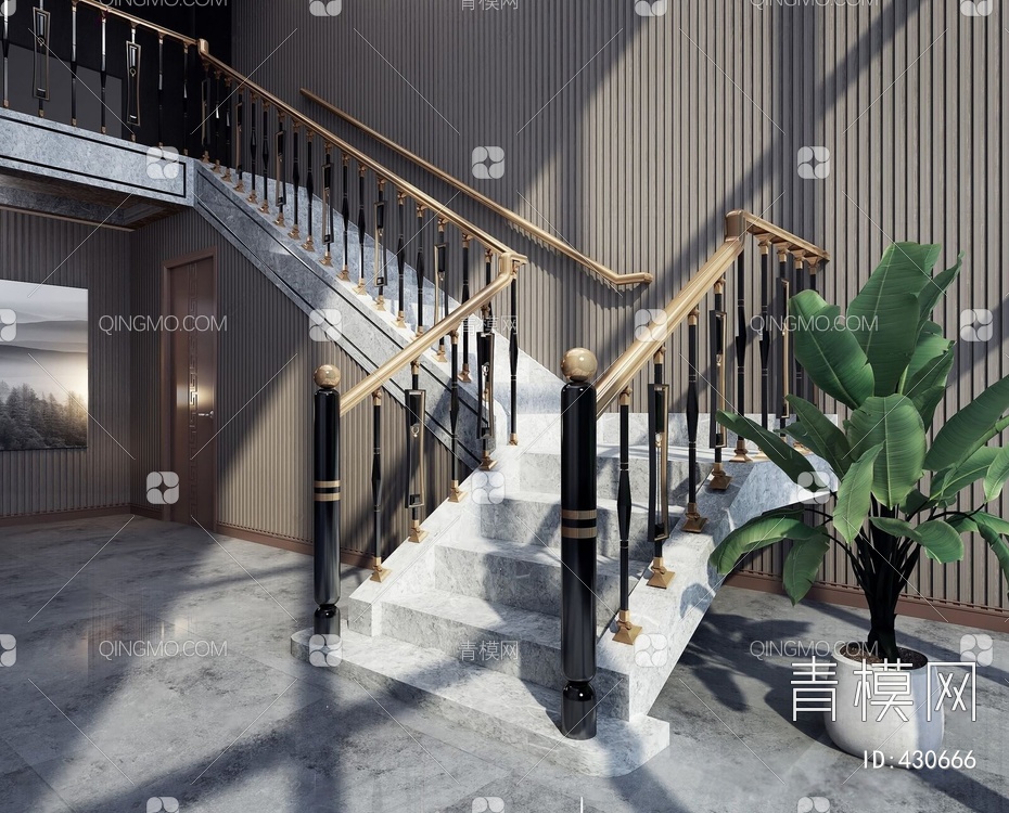 楼梯3D模型下载【ID:430666】