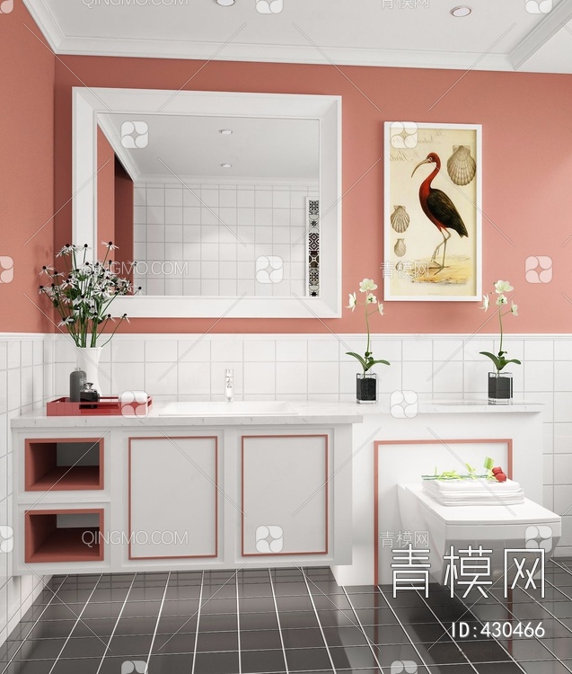 卫浴柜3D模型下载【ID:430466】
