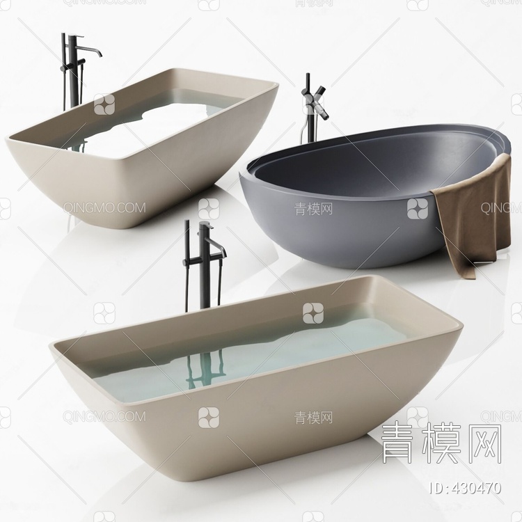 浴缸3D模型下载【ID:430470】