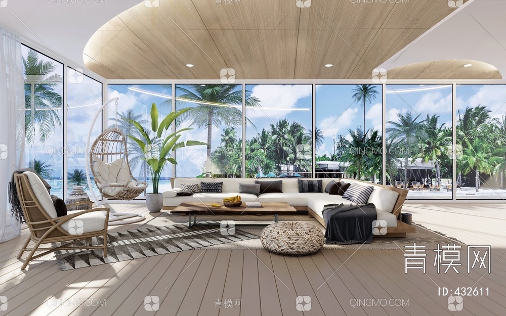 Vastu Villa 团队 客厅3D模型下载【ID:432611】