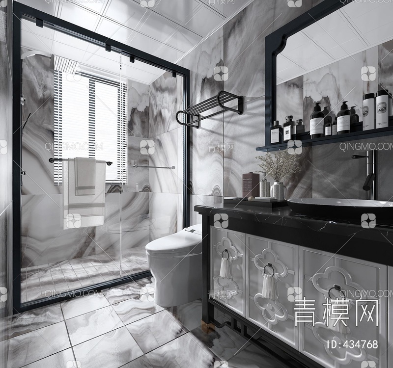 浴室3D模型下载【ID:434768】