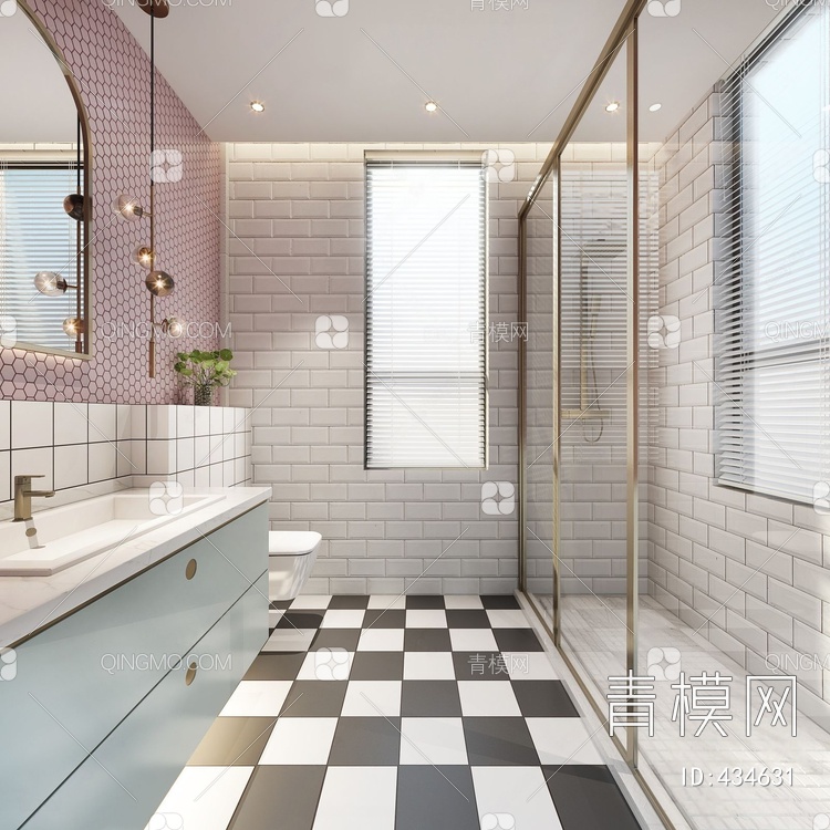 浴室3D模型下载【ID:434631】