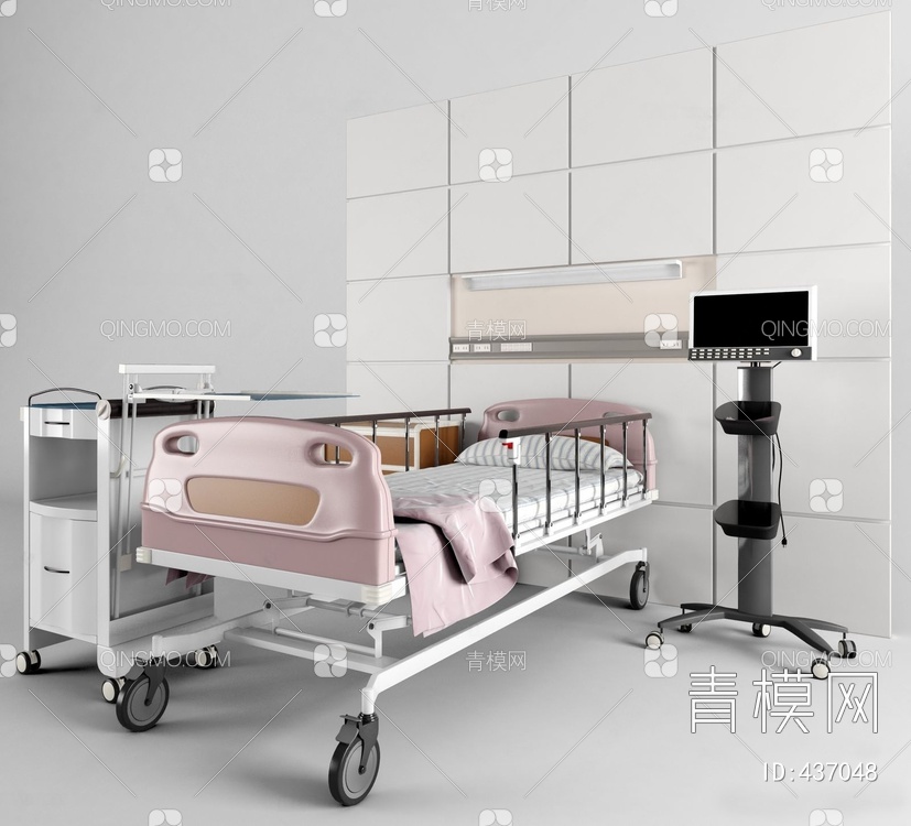 医疗设备床3D模型下载【ID:437048】