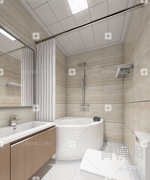 浴室3D模型下载【ID:434942】