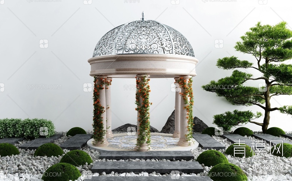 庭院景观小品3D模型下载【ID:439529】