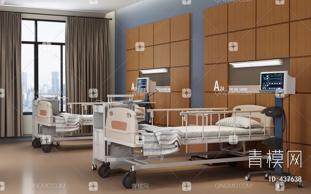 医院病房3D模型下载【ID:437638】