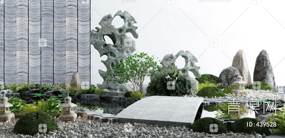 庭院景观3D模型下载【ID:439528】