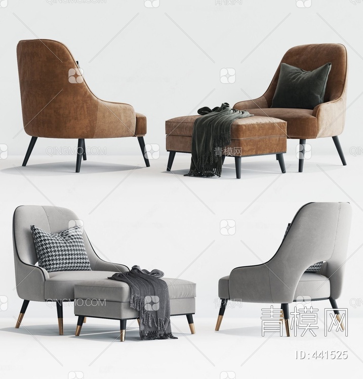 单椅3D模型下载【ID:441525】
