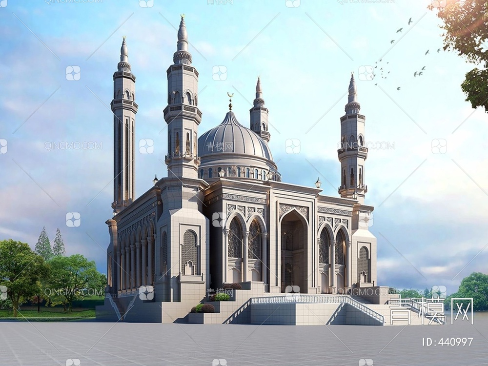 清真寺3D模型下载【ID:440997】