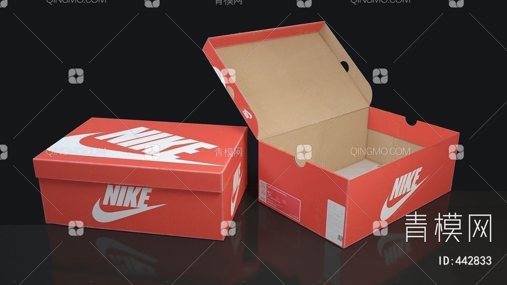 鞋盒3D模型下载【ID:442833】