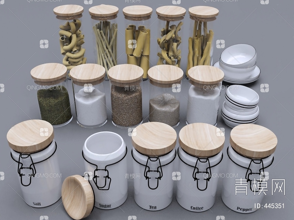 厨房用品3D模型下载【ID:445351】