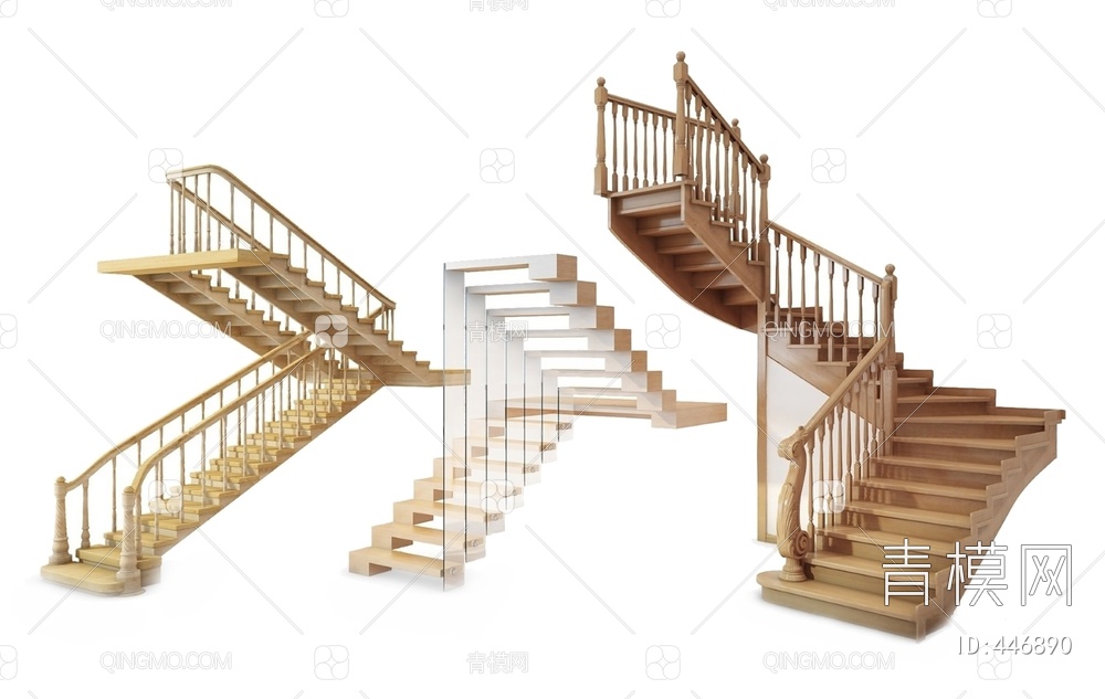 楼梯3D模型下载【ID:446890】