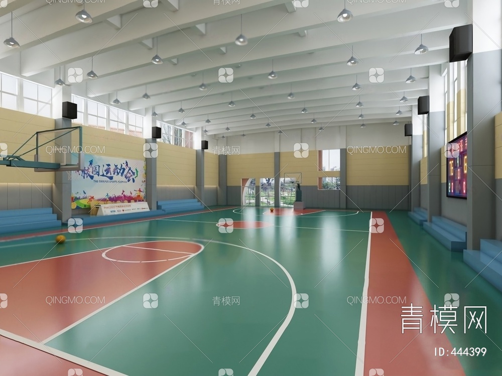 篮球馆3D模型下载【ID:444399】