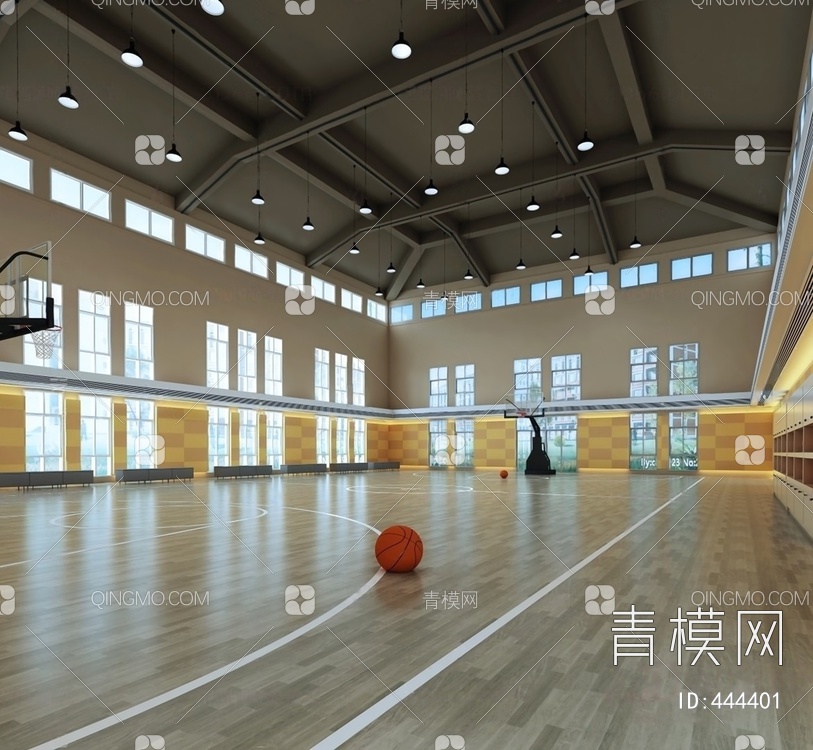 篮球场3D模型下载【ID:444401】