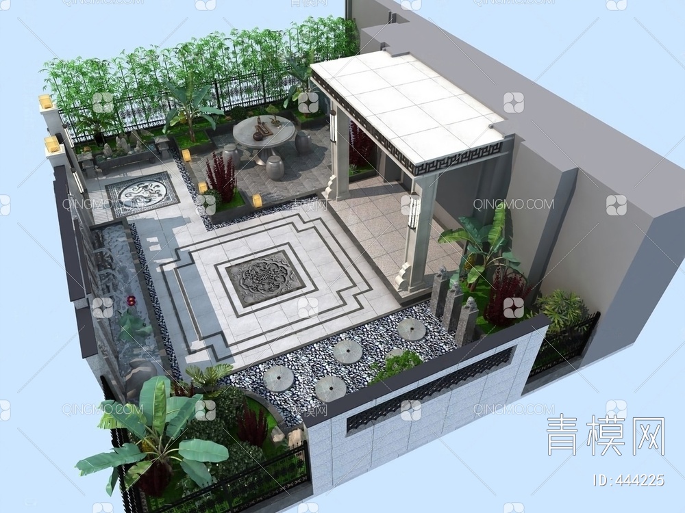 庭院3D模型下载【ID:444225】