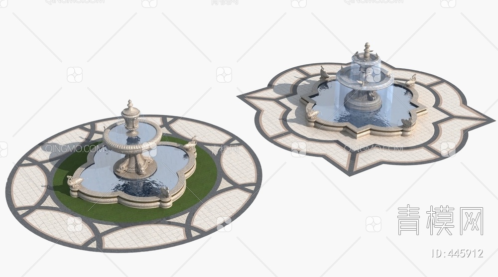 喷泉3D模型下载【ID:445912】