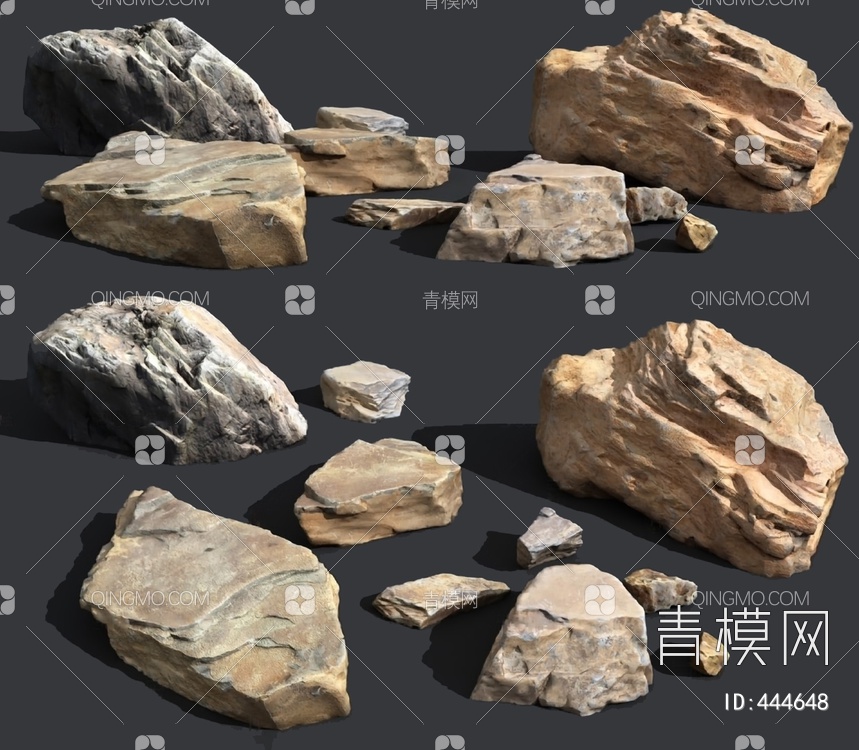石头3D模型下载【ID:444648】