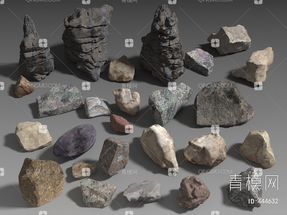 石头3D模型下载【ID:444632】
