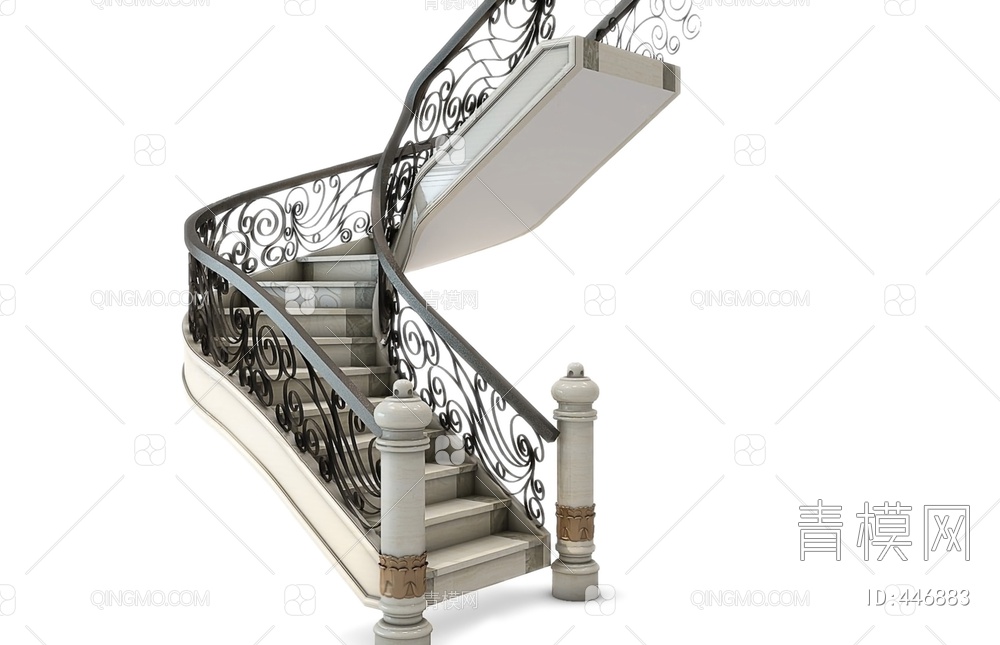 楼梯3D模型下载【ID:446883】