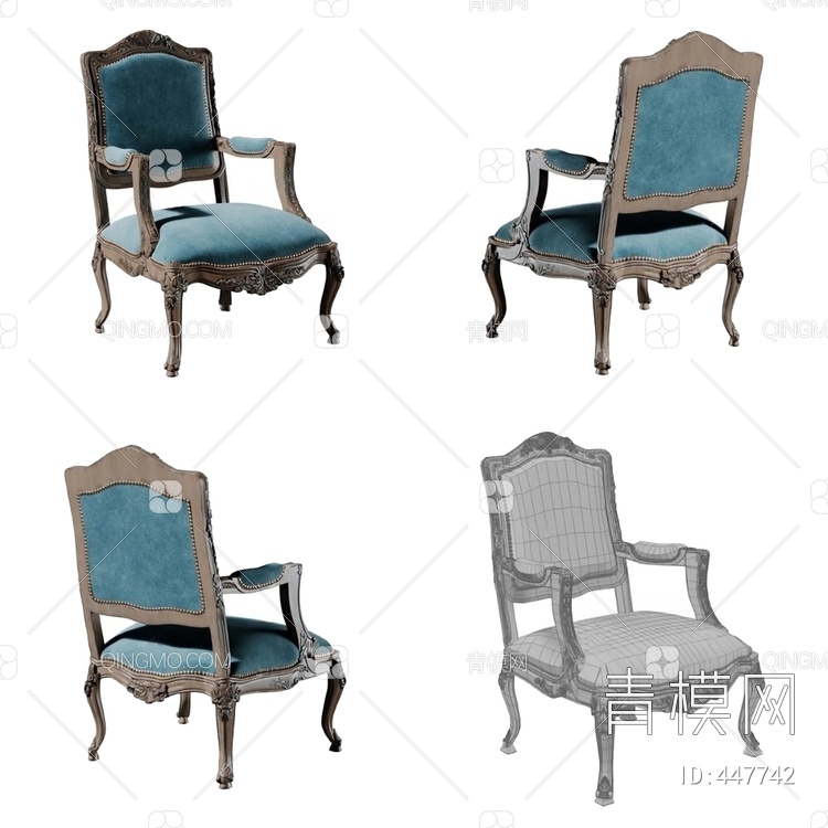 餐椅3D模型下载【ID:447742】