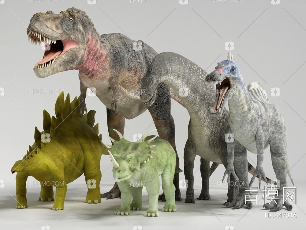 恐龙3D模型下载【ID:447316】