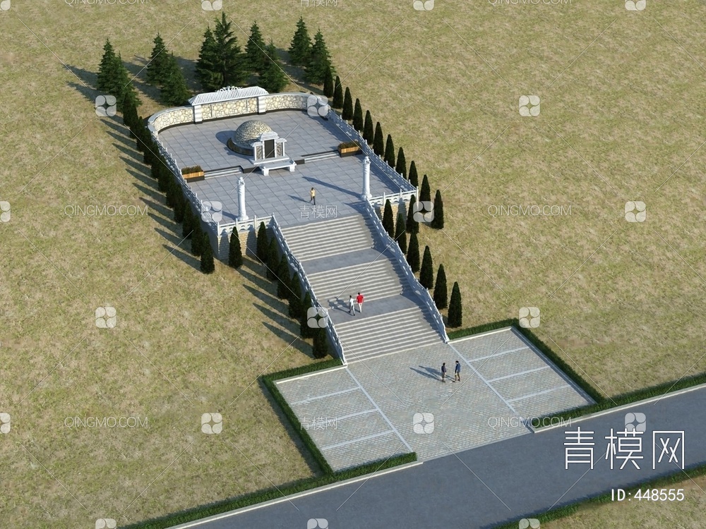 墓地3D模型下载【ID:448555】