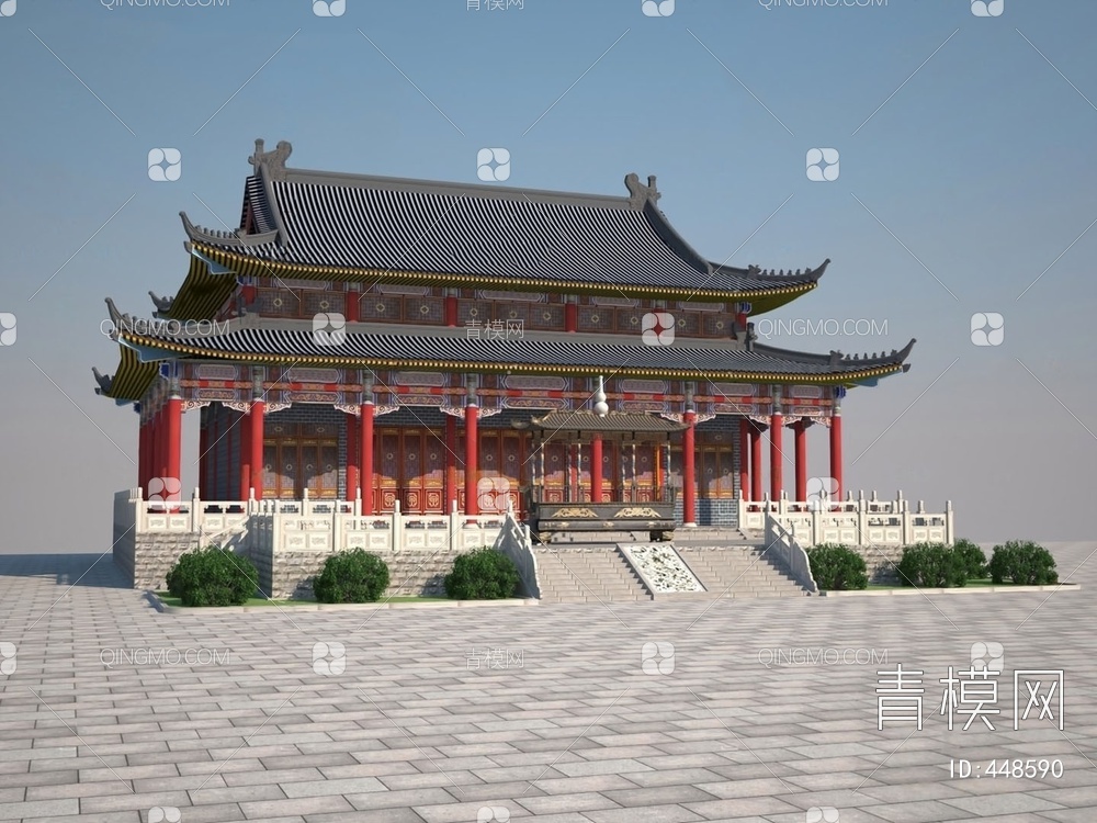 寺庙3D模型下载【ID:448590】