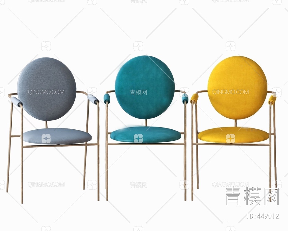 餐椅3D模型下载【ID:449012】