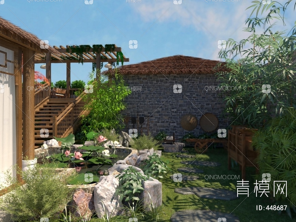 花园3D模型下载【ID:448687】