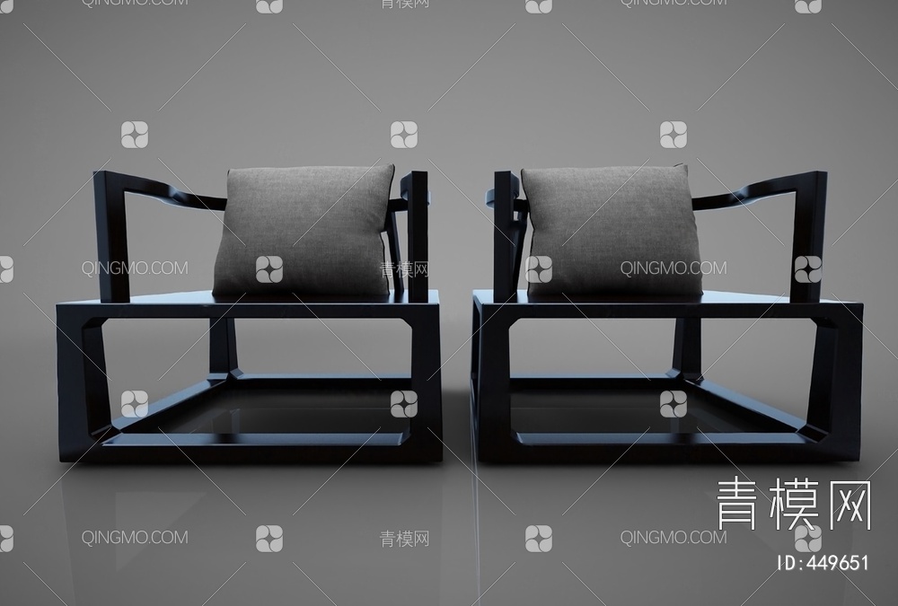 扶手椅3D模型下载【ID:449651】