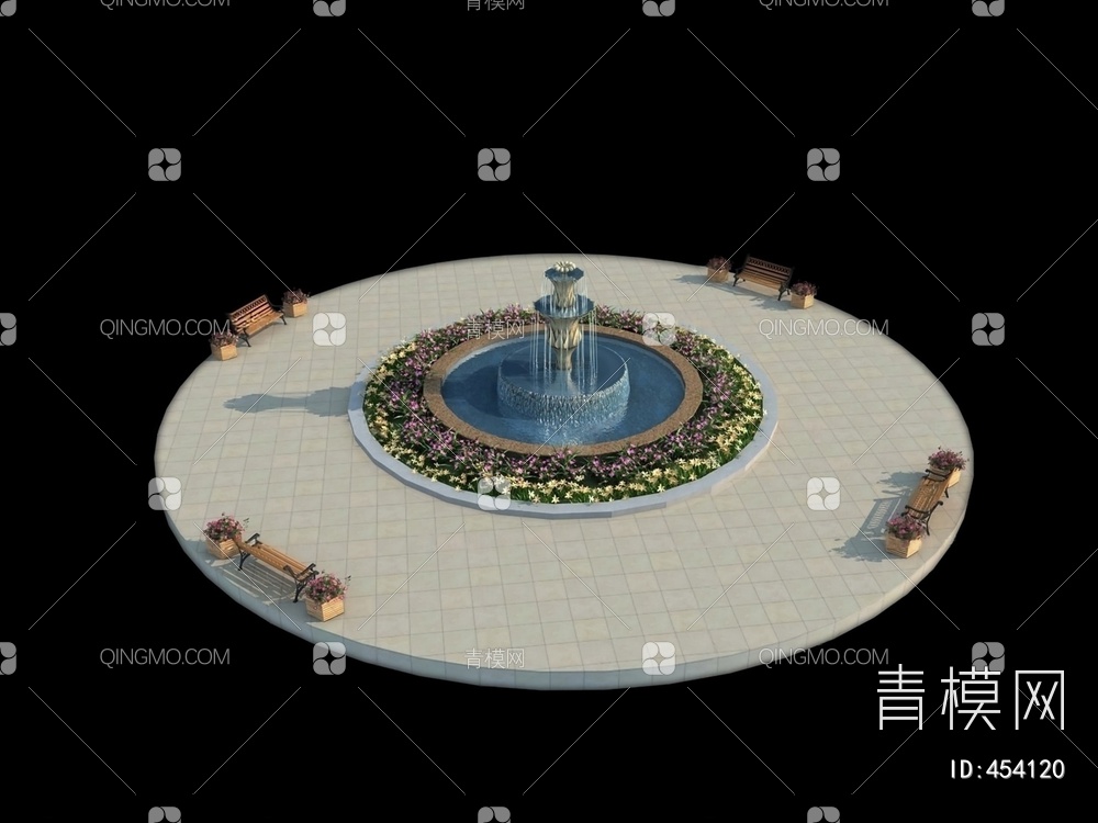 喷泉3D模型下载【ID:454120】
