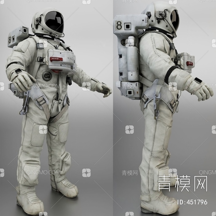 宇航员3D模型下载【ID:451796】