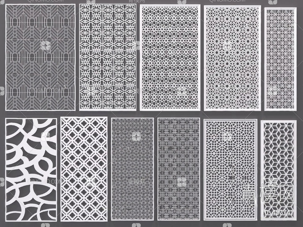 隔断3D模型下载【ID:453741】