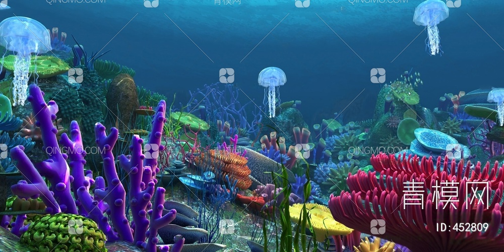 海底世界3D模型下载【ID:452809】