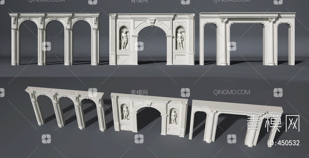 门拱3D模型下载【ID:450532】