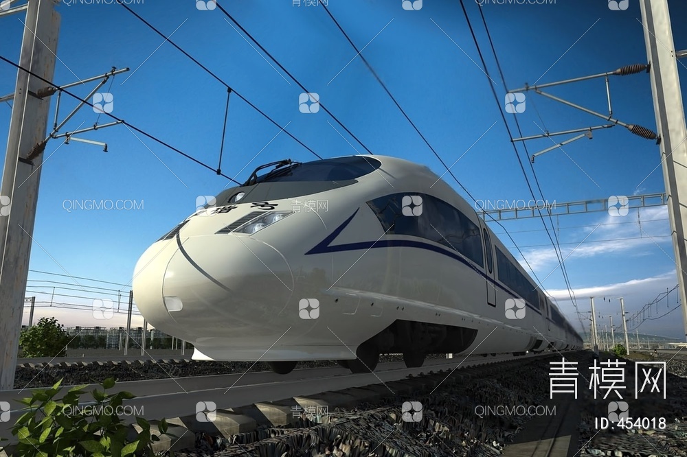 高铁3D模型下载【ID:454018】