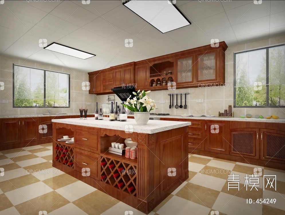 厨房3D模型下载【ID:454249】