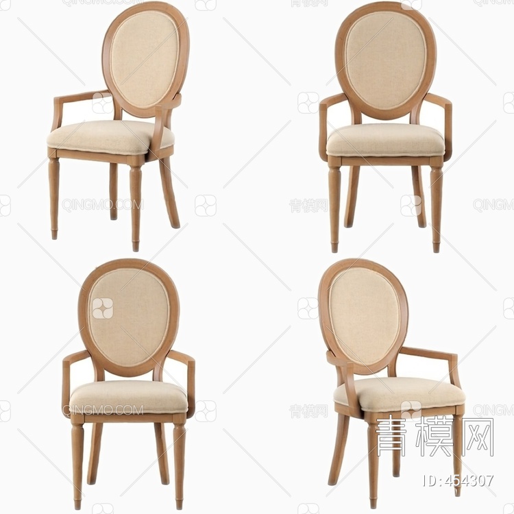 餐椅3D模型下载【ID:454307】