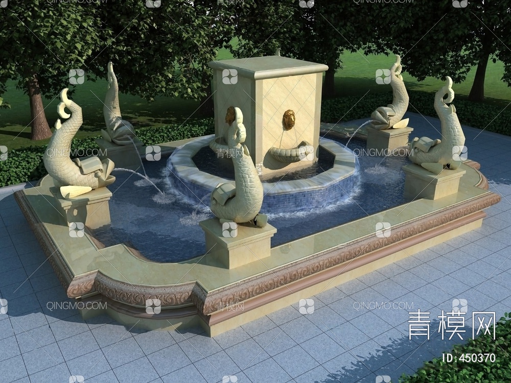 喷泉3D模型下载【ID:450370】