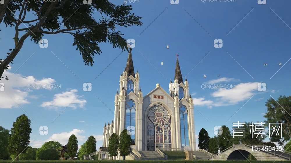 教堂3D模型下载【ID:450435】