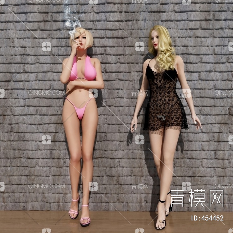 女人3D模型下载【ID:454452】