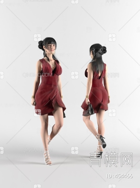 女人3D模型下载【ID:454466】