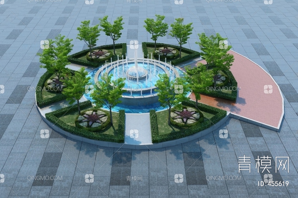 喷泉3D模型下载【ID:455619】