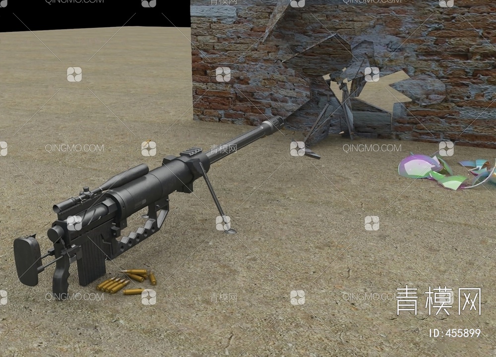 枪3D模型下载【ID:455899】