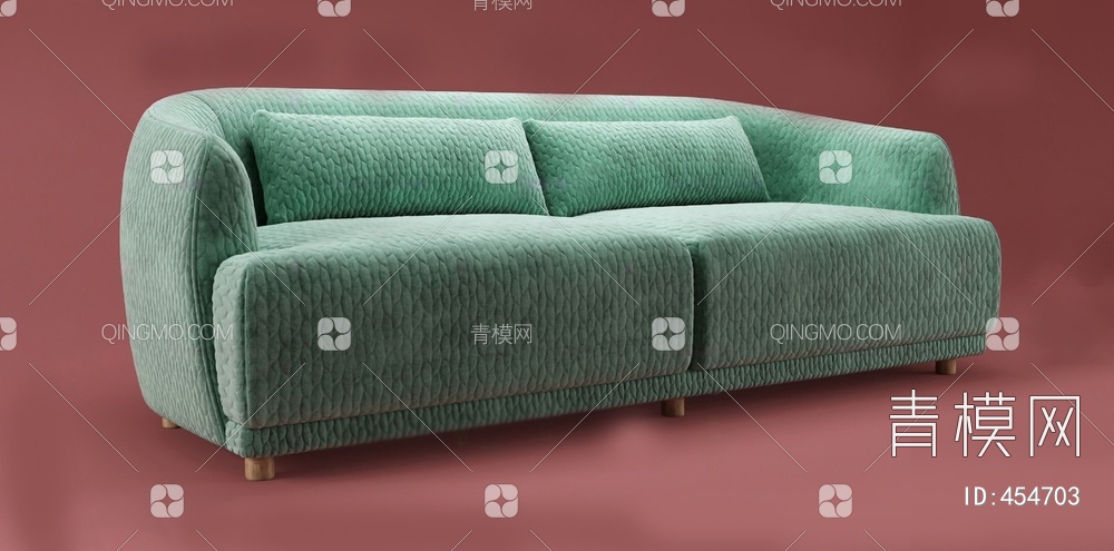双人沙发3D模型下载【ID:454703】