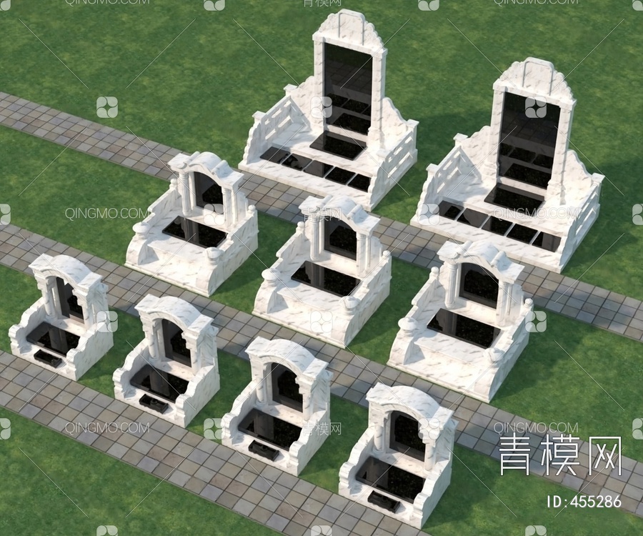 墓碑3D模型下载【ID:455286】